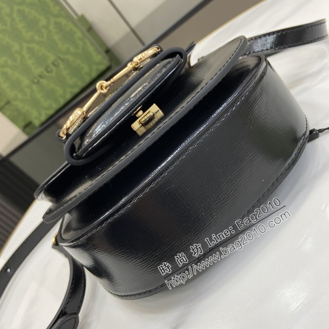 Gucci專櫃古馳最新款Horsebit 1955系列迷你手提包單肩斜挎女包 jh2503型號：781387